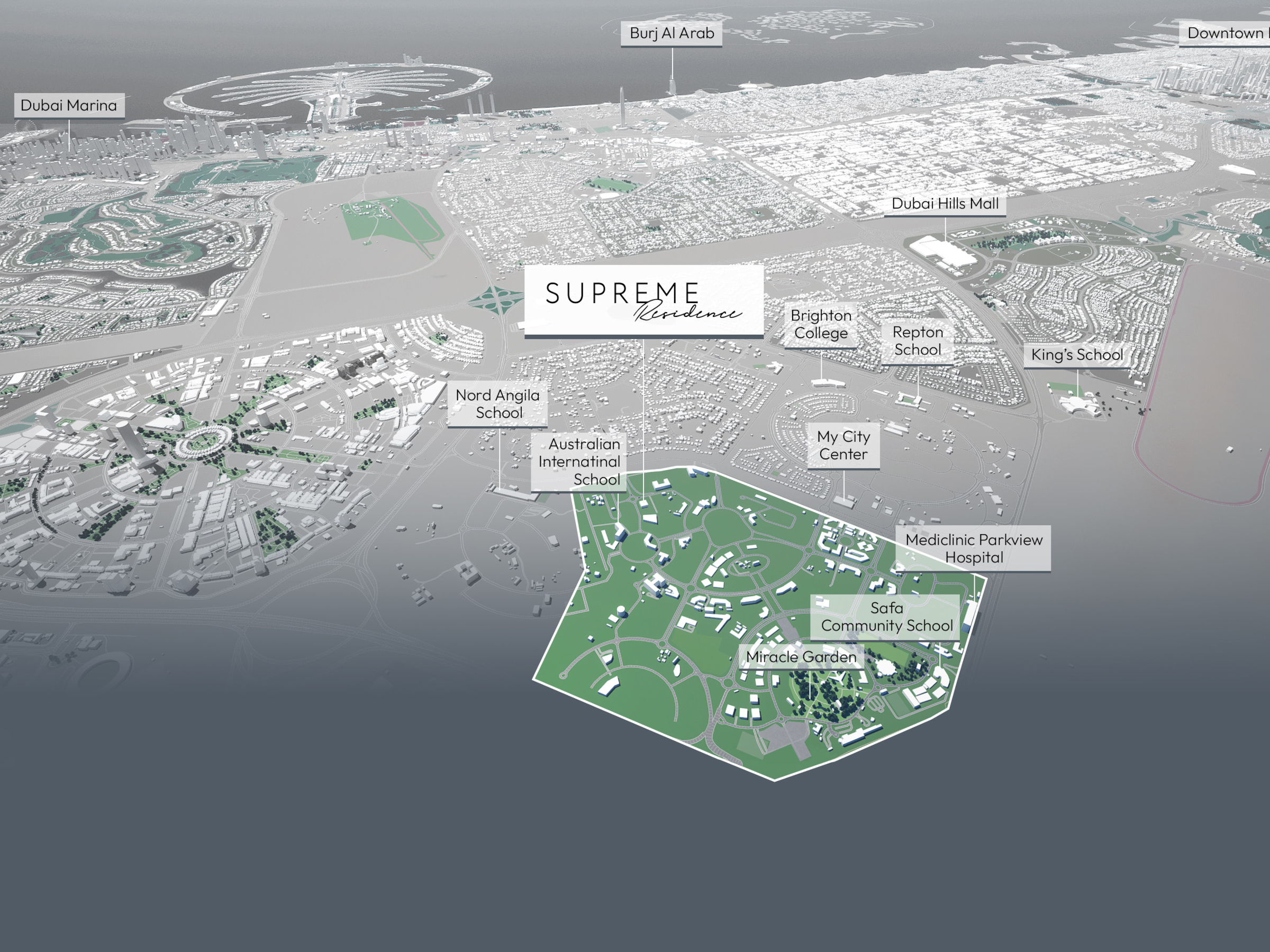 Arjan, Supreme Residence Location