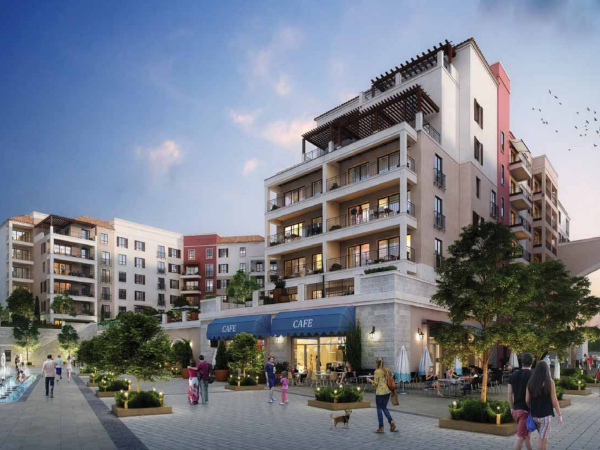 Sonnenuntergang über dem Jachthafen