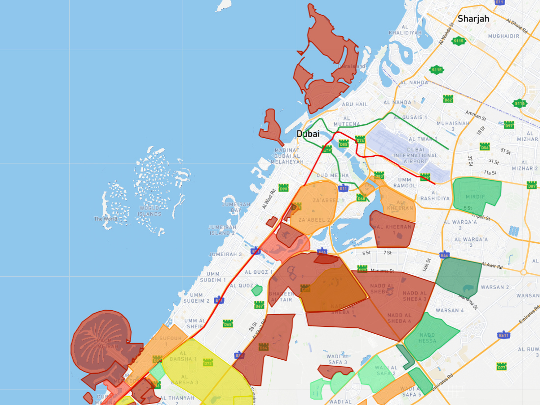 Die heißen Zonen in Dubai